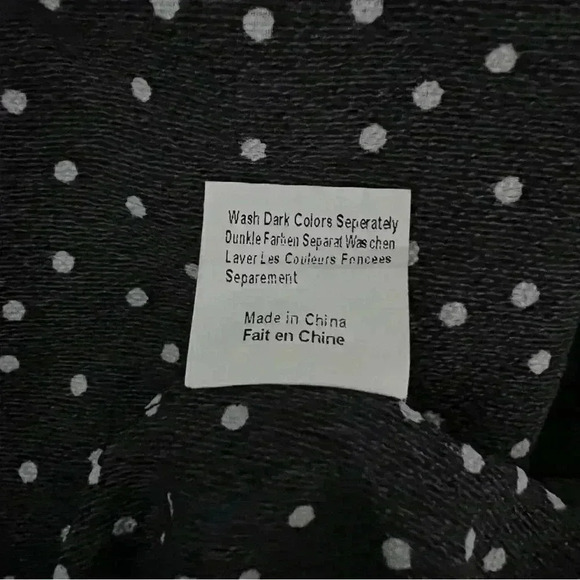 Relipop Dress size M practically new blk&wht polka dot wrap - Picture 5 of 5